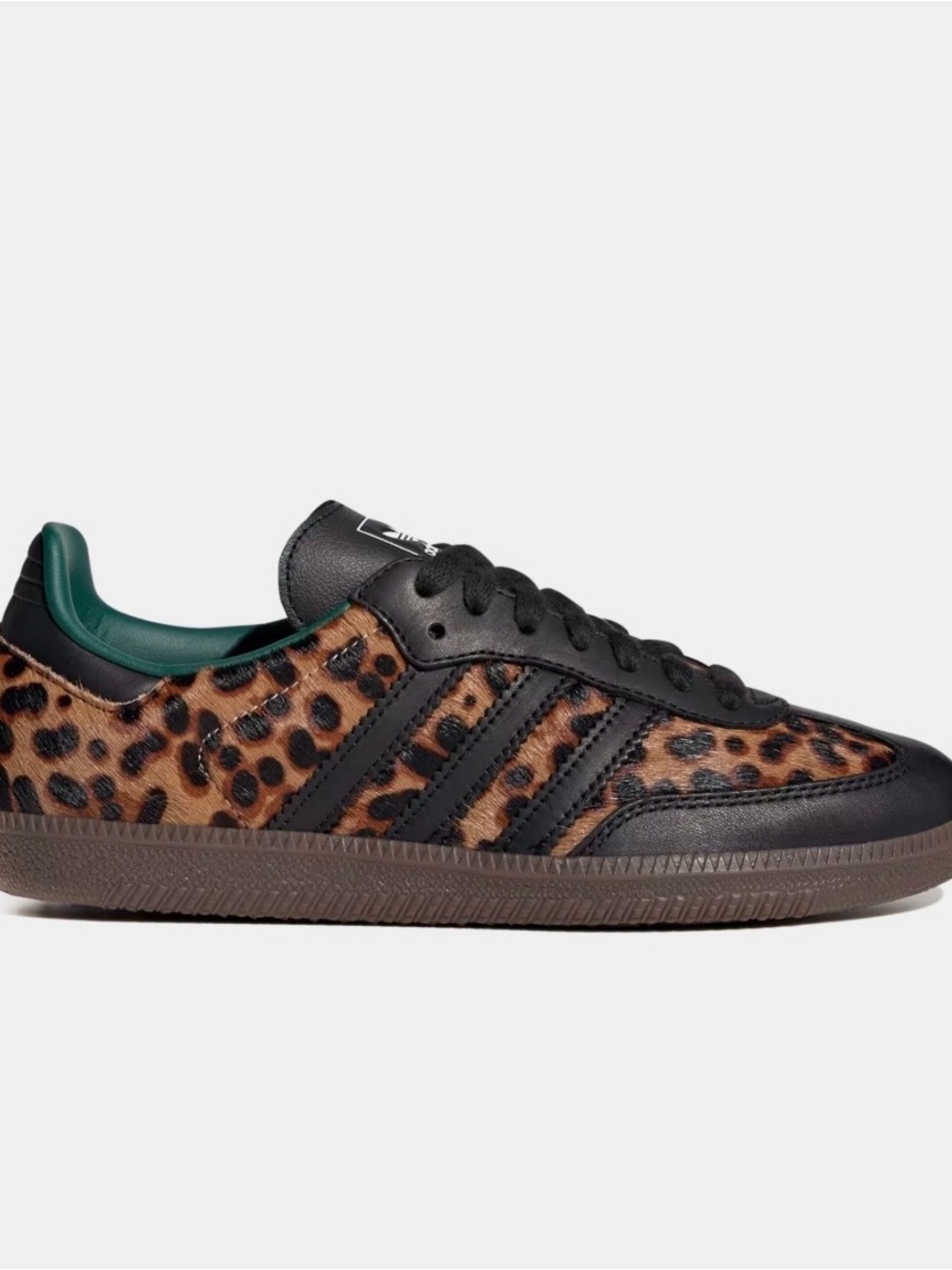 New in boxAdidas Samba Leopard Print Leather woman Sneaker - Black/Brown